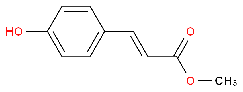 Methyl 3-(4-hydroxyphenyl)acrylate_分子结构_CAS_19367-38-5)