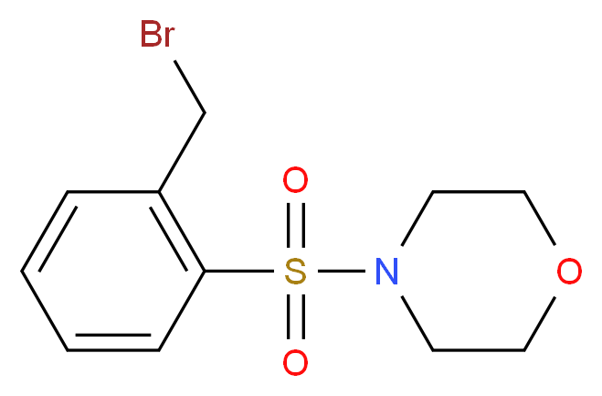 4-((2-(Bromomethyl)phenyl)sulfonyl)morpholine_分子结构_CAS_941717-06-2)