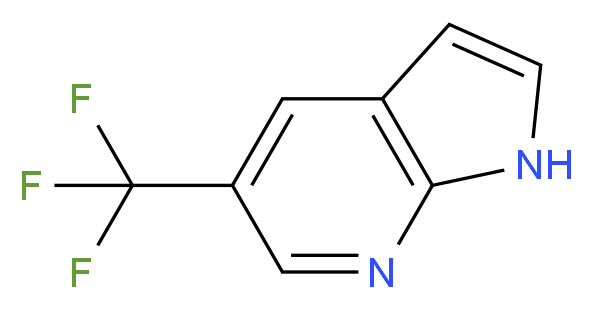 5-Trifluoromethyl-1H-pyrrolo[2,3-b]pyridine_分子结构_CAS_1036027-54-9)