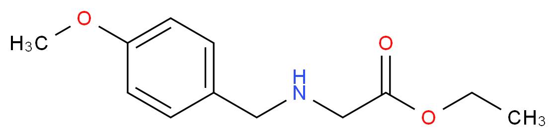 Ethyl 2-[(4-methoxybenzyl)amino]acetate_分子结构_CAS_60857-16-1)