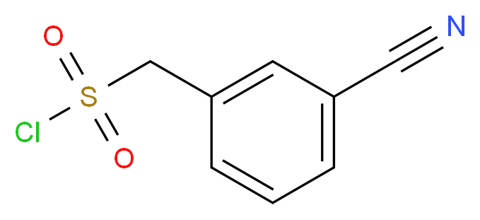 3-Cyanobenzylsulphonyl chloride 97%_分子结构_CAS_56106-01-5)