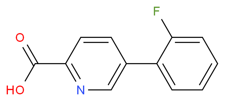 5-(2-fluorophenyl)pyridine-2-carboxylic acid_分子结构_CAS_1158763-56-4