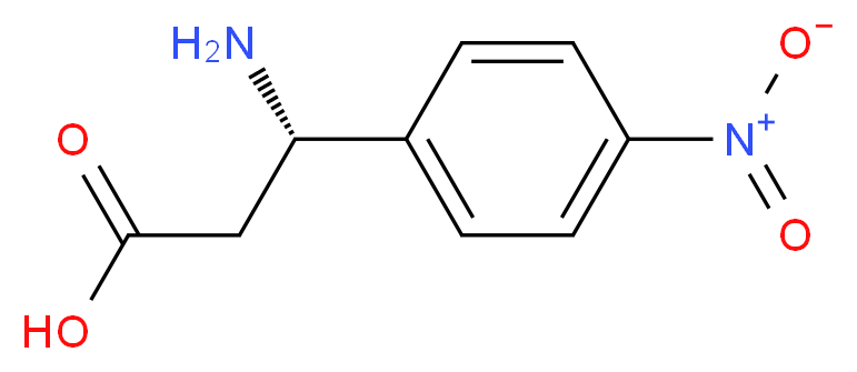 (S)-3-Amino-3-(4-nitro-phenyl)-propionic acid_分子结构_CAS_501030-96-2)