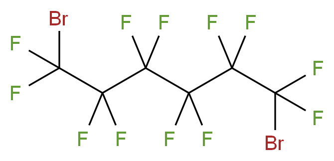 1,6-dibromo-1,1,2,2,3,3,4,4,5,5,6,6-dodecafluorohexane_分子结构_CAS_918-22-9