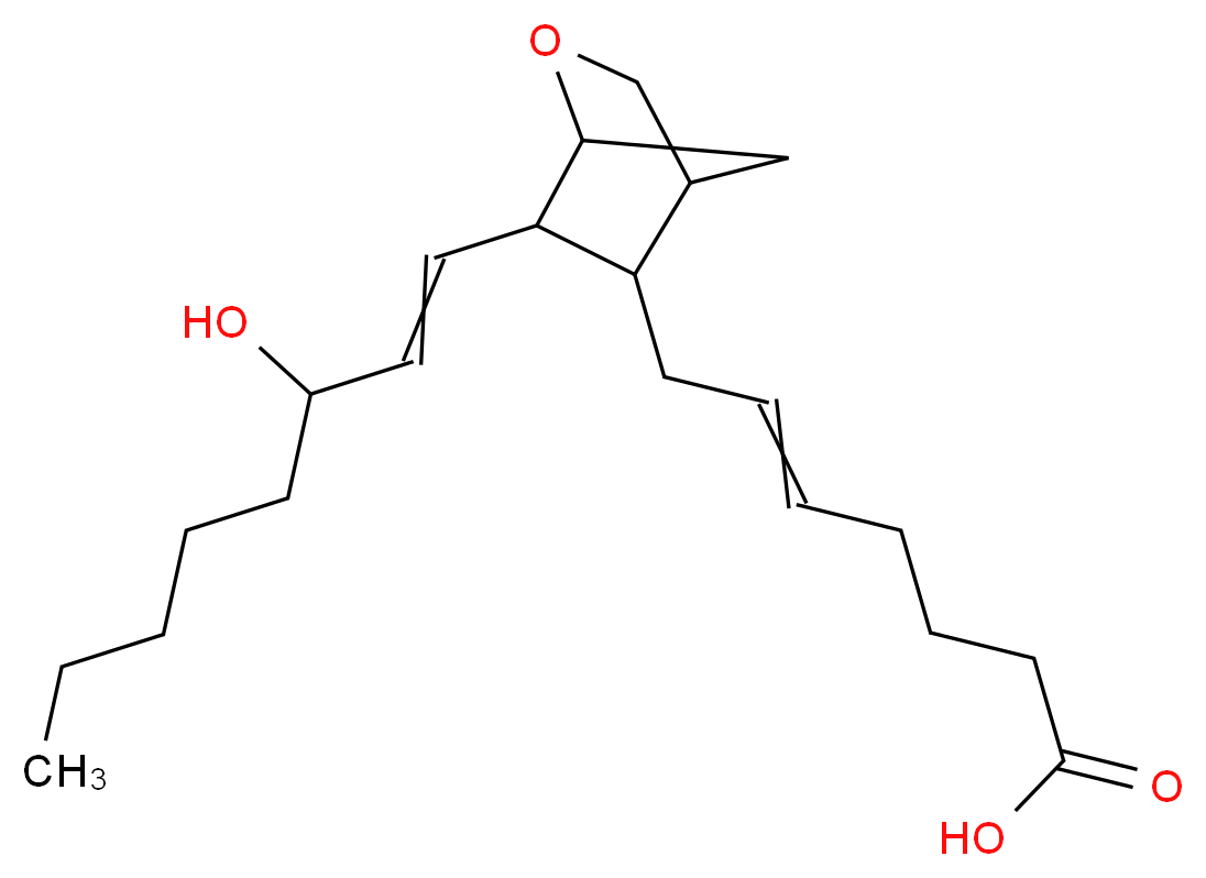 9,11-DIDEOXY-9&alpha;,11&alpha;-METHANO-EPOXY PROSTAGLANDIN F2&alpha;_分子结构_CAS_56985-40-1)