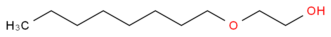 Ethylene glycol monooctyl ether_分子结构_CAS_10020-43-6)