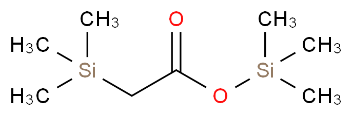 trimethylsilyl 2-(trimethylsilyl)acetate_分子结构_CAS_24082-11-9