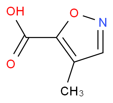 4-methylisoxazole-5-carboxylic acid_分子结构_CAS_261350-46-3)