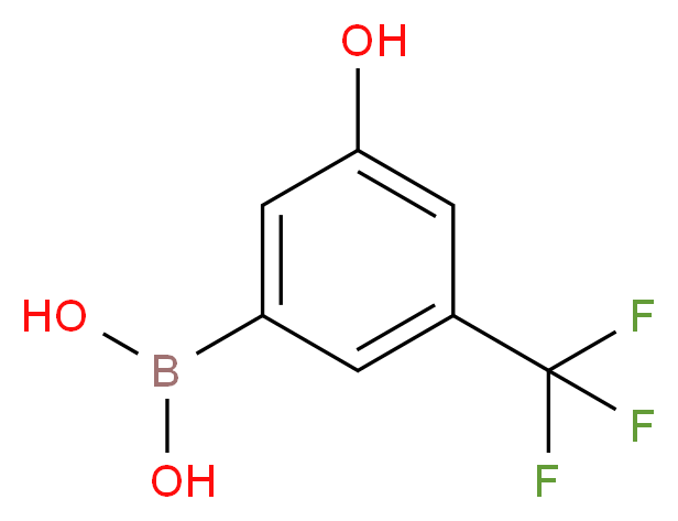 3-Hydroxy-5-(trifluoromethyl)benzeneboronic acid_分子结构_CAS_957062-66-7)