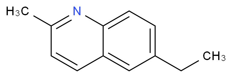 6-ethyl-2-methylquinoline_分子结构_CAS_75403-23-5