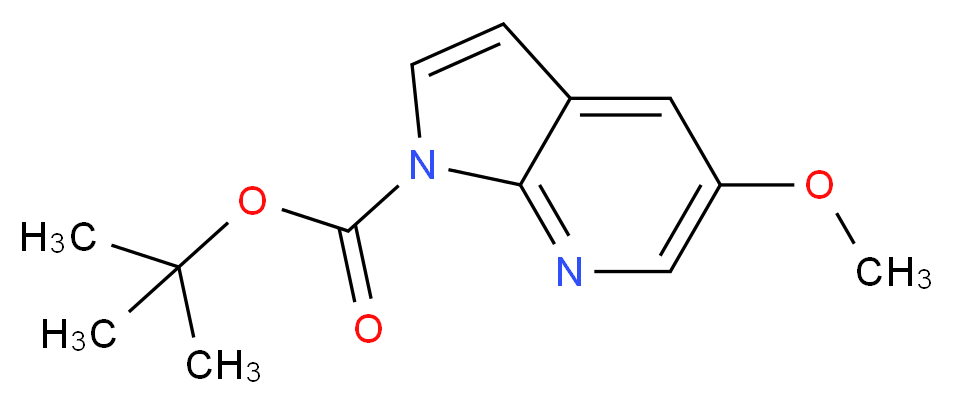 5-Methoxy-pyrrolo[2,3-b]pyridine-1-carboxylic acid tert-butyl ester_分子结构_CAS_928653-83-2)