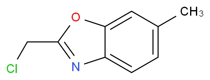 2-(Chloromethyl)-6-methyl-1,3-benzoxazole_分子结构_CAS_)