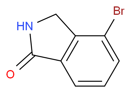 4-Bromoisoindolin-1-one_分子结构_CAS_337536-15-9)