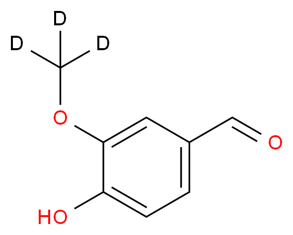 香草醛-d3_分子结构_CAS_74495-74-2)