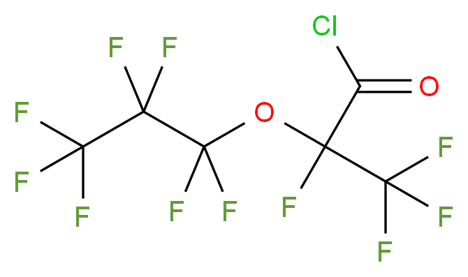 2,3,3,3-tetrafluoro-2-(heptafluoropropoxy)propanoyl chloride_分子结构_CAS_72848-57-8