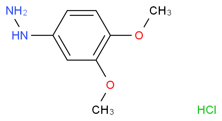 (3,4-dimethoxyphenyl)hydrazine hydrochloride_分子结构_CAS_40119-17-3