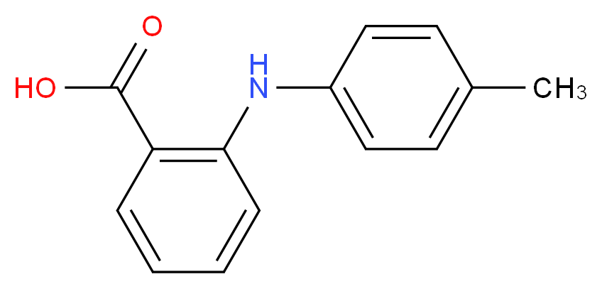 2-[(4-methylphenyl)amino]benzoic acid_分子结构_CAS_16524-23-5)