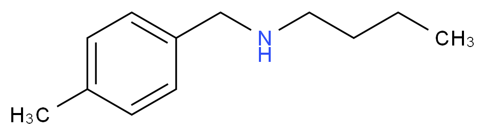 butyl[(4-methylphenyl)methyl]amine_分子结构_CAS_16183-21-4