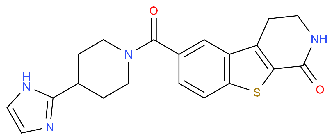 6-{[4-(1H-imidazol-2-yl)piperidin-1-yl]carbonyl}-3,4-dihydro[1]benzothieno[2,3-c]pyridin-1(2H)-one_分子结构_CAS_)