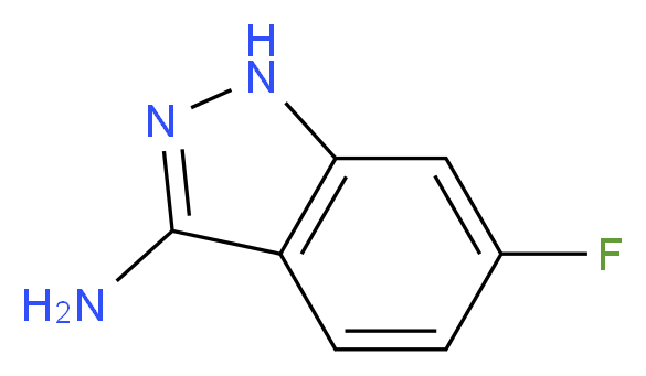 6-fluoro-1H-indazol-3-amine_分子结构_CAS_)