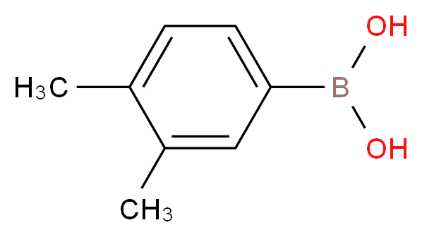 3,4-二甲基苯硼酸_分子结构_CAS_55499-43-9)