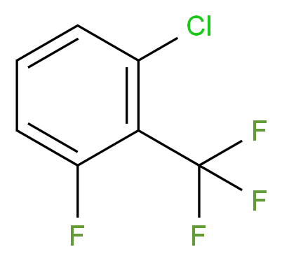 1-chloro-3-fluoro-2-(trifluoromethyl)benzene_分子结构_CAS_103889-37-8