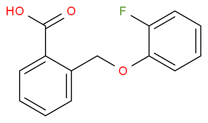 2-[(2-Fluorophenoxy)methyl]benzoic acid_分子结构_CAS_)