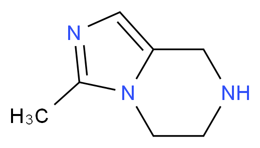 3-methyl-5H,6H,7H,8H-imidazo[1,5-a]pyrazine_分子结构_CAS_734531-00-1