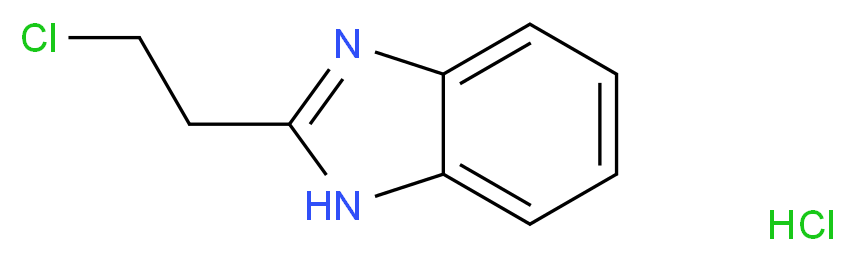 2-(2-chloroethyl)-1H-1,3-benzodiazole hydrochloride_分子结构_CAS_405173-97-9