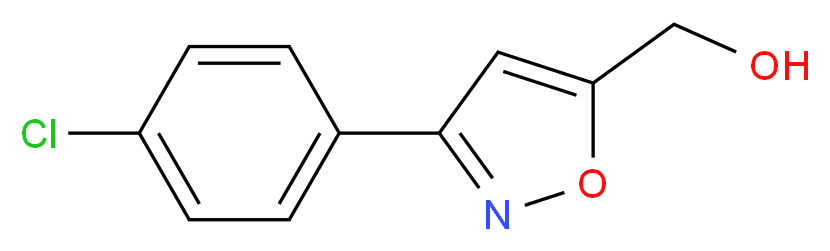 [3-(4-Chlorophenyl)-5-isoxazolyl]methanol_分子结构_CAS_206055-90-5)