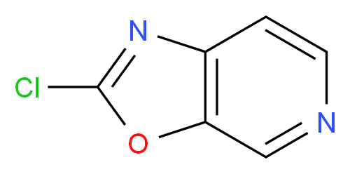 2-chloro-[1,3]oxazolo[5,4-c]pyridine_分子结构_CAS_916792-10-4