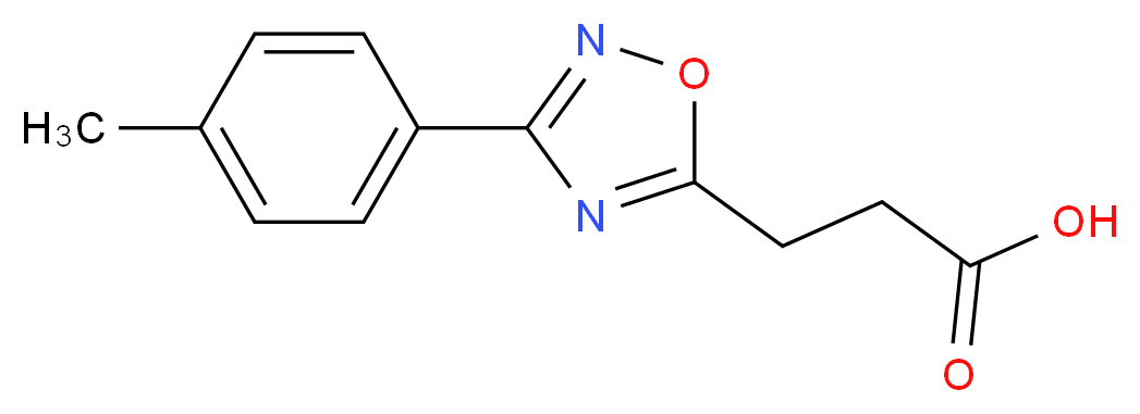 3-[3-(4-methylphenyl)-1,2,4-oxadiazol-5-yl]propanoic acid_分子结构_CAS_94192-17-3)