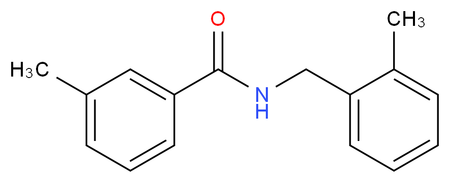 3-methyl-N-[(2-methylphenyl)methyl]benzamide_分子结构_CAS_915898-30-5