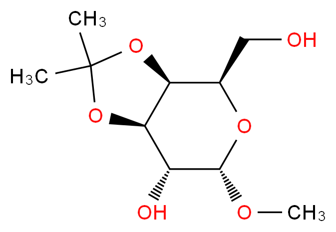 Methyl 3,4-O-Isopropylidene-α-D-galactopyranoside_分子结构_CAS_40269-01-0)