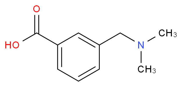 3-[(dimethylamino)methyl]benzoic acid_分子结构_CAS_155412-73-0