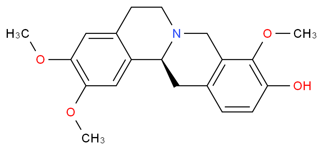 (12bS)-4,10,11-trimethoxy-7,8,12b,13-tetrahydro-5H-6-azatetraphen-3-ol_分子结构_CAS_30413-84-4