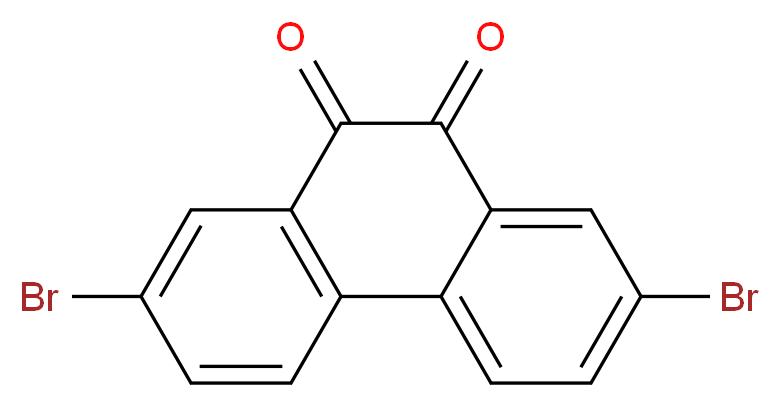 2,7-dibromo-9,10-dihydrophenanthrene-9,10-dione_分子结构_CAS_84405-44-7