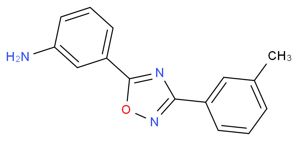 3-[3-(3-methylphenyl)-1,2,4-oxadiazol-5-yl]aniline_分子结构_CAS_915922-84-8)