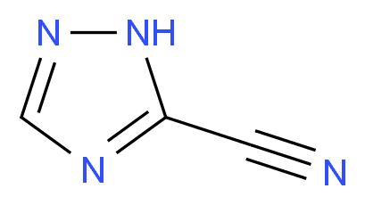 3-Cyano-1,2,4-triazole_分子结构_CAS_3641-10-9)