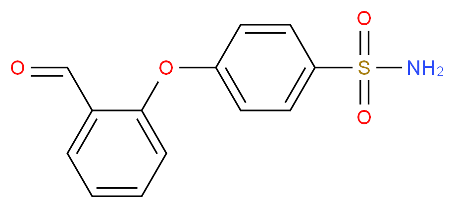 4-(2-formylphenoxy)benzene-1-sulfonamide_分子结构_CAS_902837-00-7