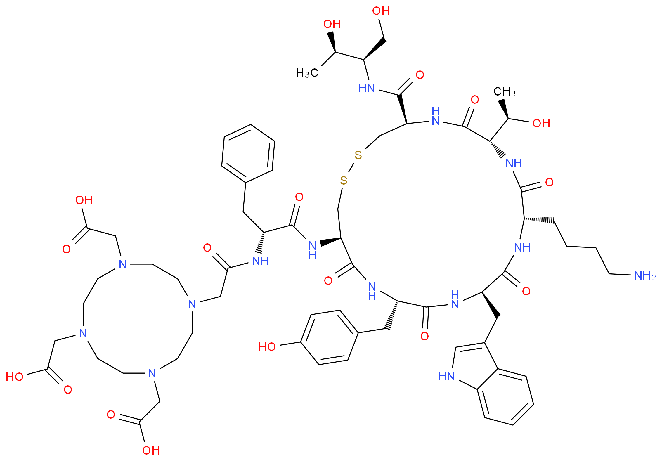 Edotreotide_分子结构_CAS_204318-14-9)