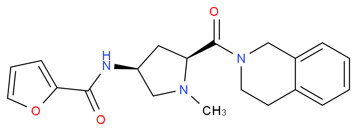 N-[(3S,5S)-5-(3,4-dihydroisoquinolin-2(1H)-ylcarbonyl)-1-methylpyrrolidin-3-yl]-2-furamide_分子结构_CAS_)