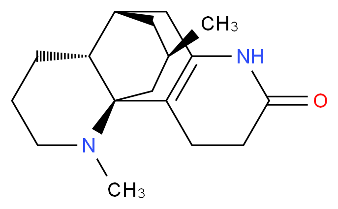 (1R,9S,10R,16R)-14,16-dimethyl-6,14-diazatetracyclo[7.5.3.0^{1,10}.0^{2,7}]heptadec-2(7)-en-5-one_分子结构_CAS_596-55-4
