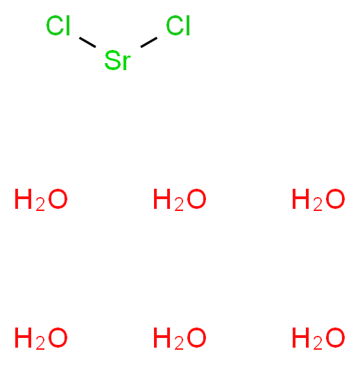 dichlorostrontium hexahydrate_分子结构_CAS_10025-70-4