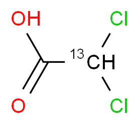 二氯乙酸-2-13C_分子结构_CAS_286367-78-0)