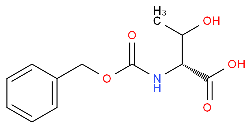 N-苄氧羰基-D-苏氨酸_分子结构_CAS_80384-27-6)