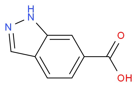 1H-Indazole-6-carboxylic acid_分子结构_CAS_704-91-6)