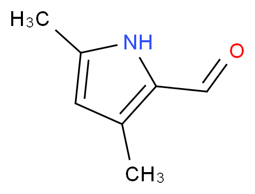 3,5-二甲基-1-吡咯2-甲醛_分子结构_CAS_2199-58-8)