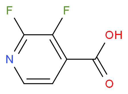 2,3-Difluoropyridine-4-carboxylic acid_分子结构_CAS_851386-31-7)