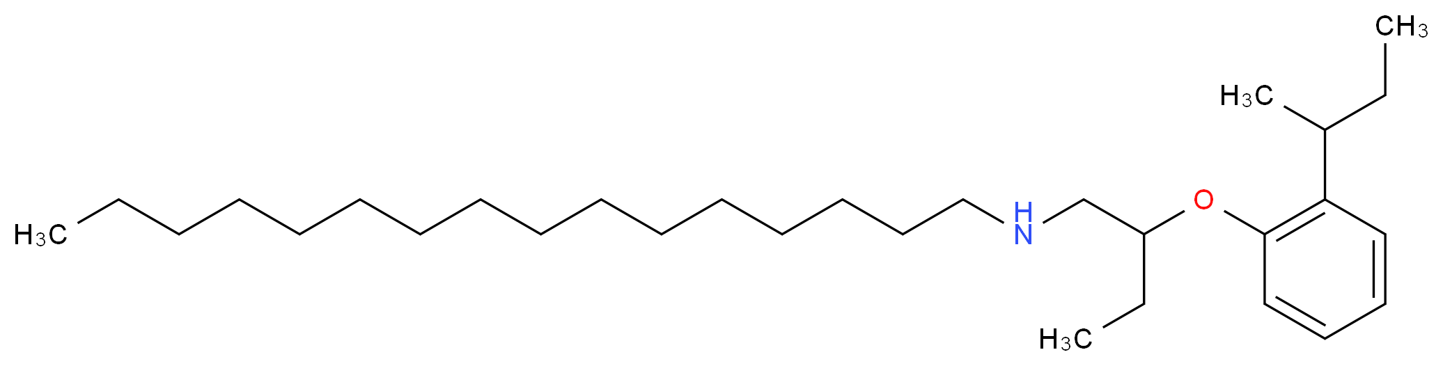 N-{2-[2-(sec-Butyl)phenoxy]butyl}-1-hexadecanamine_分子结构_CAS_)